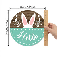 Easter Door Sign Festive Atmosphere Bunny Welcome Sign for Families, Homeowners, Home Entrance, Entryway, Porch