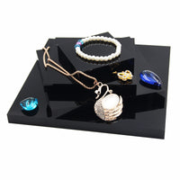 Acrylic Square Jewelry Display Tray Set for Rings, Earrings, and Small Ornaments
