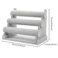 Bracelet Display Stand Detachable Jewelry Display Rack with Three Tiers Bracelet Holder 3-Tier Watch Display Stand Vertical