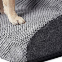 Dog Steps for Bed and Sofa with Removable Washable Cover, Ladder for Small and Cats, Soft Textile Pet Stairs for Easy Climbing
