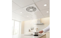 Ultra-Thin Embedded Fan Panel Space-Saving Recessed Ceiling Fan Modern Quiet for Bathroom, Kitchen