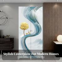 Foldable Folding Panel Screen Minimalist Design Folding Slatted Partition Space-Saving Room Divider Freestanding for Apartment Dwellers, Homeowners, Office Workers, Entryway, Bedroom, Photo Backdrop, display Booth