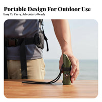 Sealed Storage Compartment 7-in-1 Survival Whistle High Loudness Survival Whistle with Compass and LED Sturdy ABS Construction for Camping