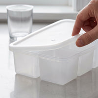 Collins Ice Food-Grade Silicone Long Strip Ice Cube Tray with Lid for Whiskey and Bar Use