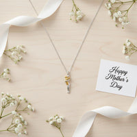 Necklace with Child Pendant Delicate Necklace with Pendant Dainty Jewelry for Parents