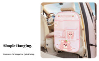 Multi-Functional Use Car Seat Middle Organizer Large Capacity Vehicle Storage Easy Installation Hanging Bag Adjustable Strap for journeyers, everyday journeyers, rearseat, Between Front Seats, Family journey, long-distance commutes