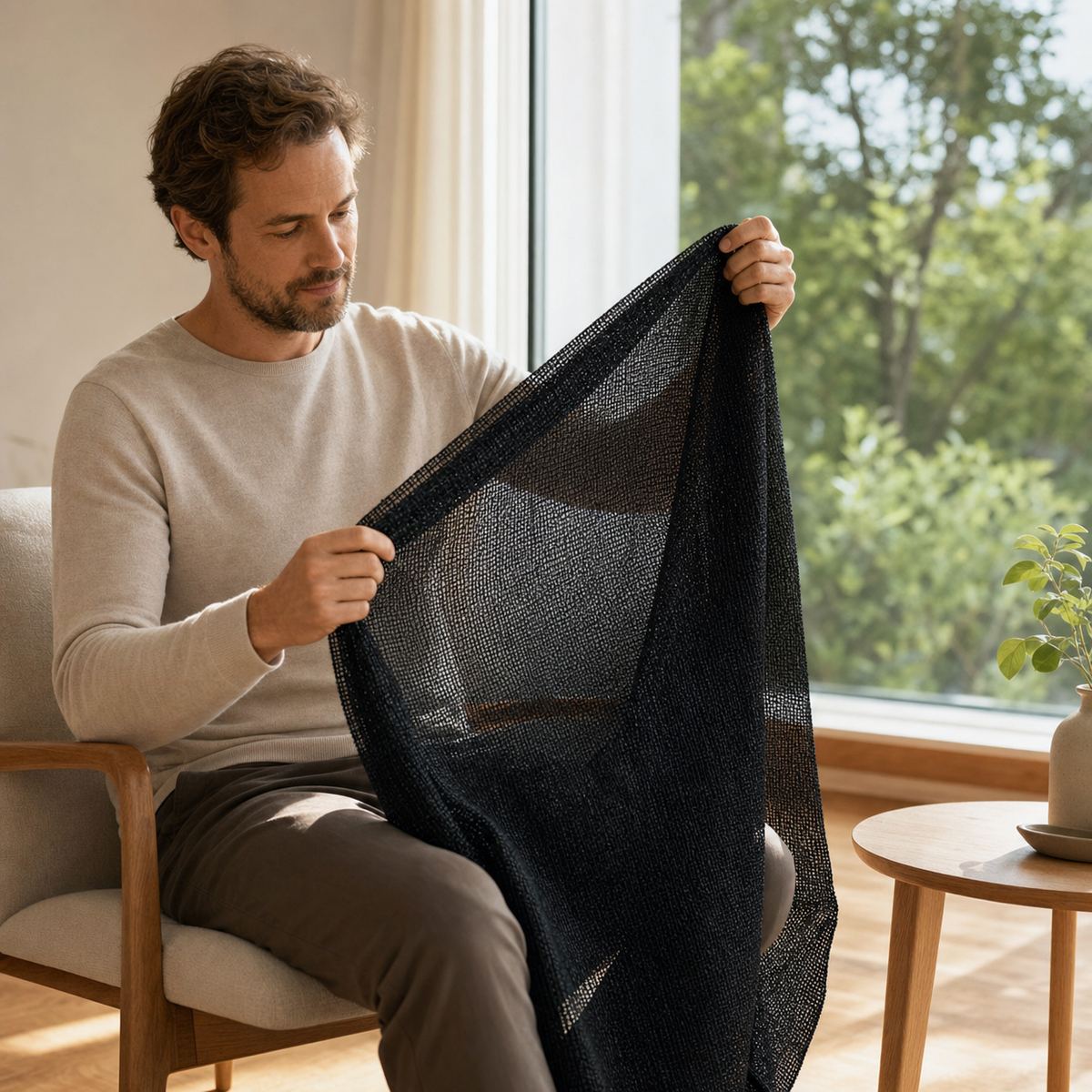 Black Sunshade Net 6-Pin Greenhouse Round Wire 125g Polyethylene New Material Sunscreen Net
