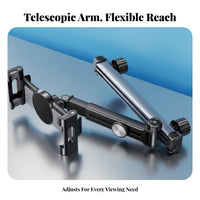Car Headrest Mount Hands Viewing Backseat Phone and Holder Universal Compatibility Adjustable Mount for Kids, Road Trips