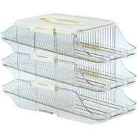 Automatic Rolling Egg Holder Slim Egg Storage Container Tidy for Kitchen