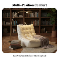 Cozy Beanbag Chair Lightweight Lounge Chair Modern Design Lazy Sofa Ergonomic Design for Students, Readers, Bedroom, Living Room, Reading Nook, Balcony