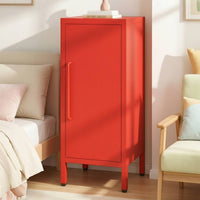 Tall Narrow Storage Cabinet Space-Saving Metal Storage Cabinet for Living Room, Bedroom, Small Apartments