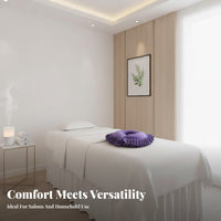 Removable and Washable Cover U-Shaped Face Pillow Skin-Friendly Beauty Bed Face Cradle Ergonomic Support for Beauticians, Estheticians, Home