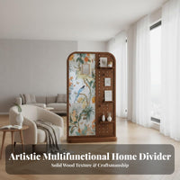Multifunctional Partition Screen with Pegboard Multi-Functional Pegboard Room Divider Mobile Design Freestanding Decorative Screen No Assembly Required for Homeowners, Interior Decorators, Exhibitors, Home Office, Bedroom, Retail Stores, Exhibitions
