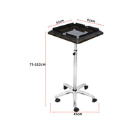 Effortless Moving Wheels Hair Extension Trolley Cart Anti-Winding Casters Rolling Hairpiece Holder Stand Sturdy Support Base Adjustable Salon Tray Stand for Barbers, Barbershop, Hairdressing Institute