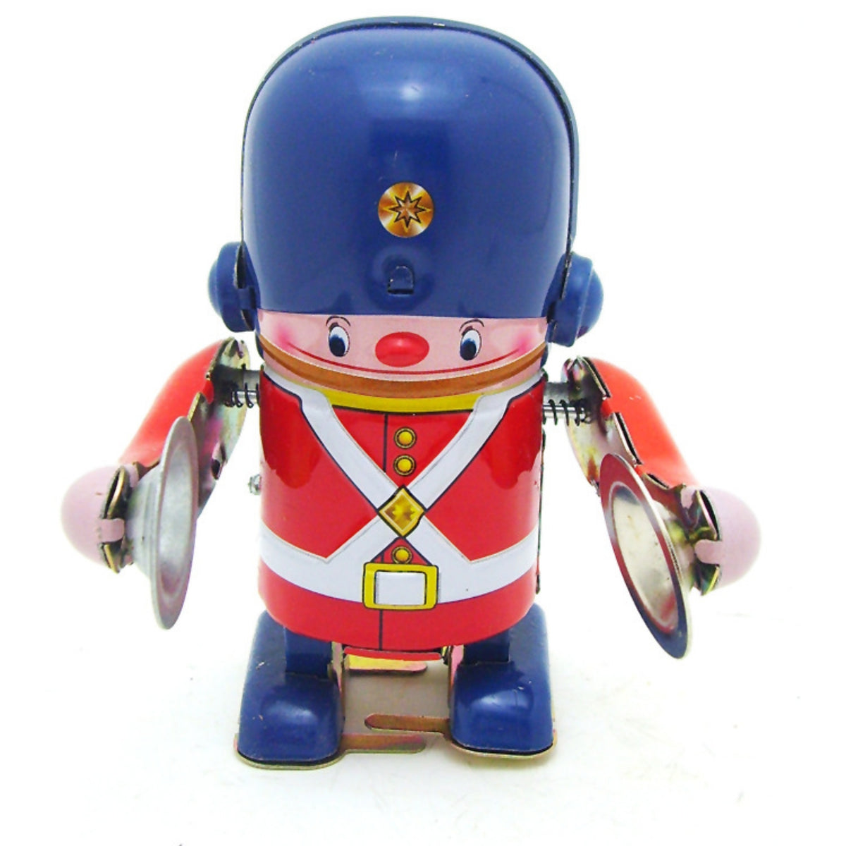 Clockwork Robot Metal Tin Robot Desktop Metal Toy for Office Desk, Home Decor