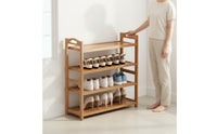 Multi-Tier Shoe Rack Space Saving Freestanding Shoe Stand Dustproof Design Household Storage for Entryway, Hallway, Closet