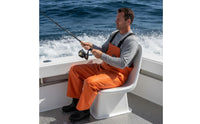 Weather-Resistant Fiberglass Boat Seat Waterproof Fishing Boat Chair Long-Lasting for Fishermen, Cockpit, Flybridge, Deck