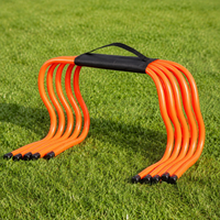 Color Cones Set of 5, Red Training Cones, For Soccer Practice, Mini Cones, Plastic