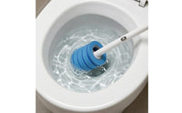 No-Drill Wall-Mounted Toilet Brush 360-Degree Cleaning Replaceable-Head Toilet Brush Compact