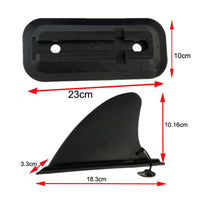 Clip in Fin with Base Aerodynamic Paddleboard Fin with Base Tracking Skeg for Rivers, Paddle Boarding