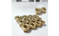 12 Pieces Bracelet Collet with Splitgolden Hued Band Tone Bracelet Collet Machined for Jewelers, Workshop