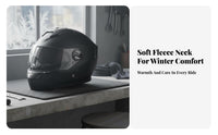 Full Face 3C Certified Winter Riding Helmet Windproof Visor Ed Headwear for Men, Cyclist S, Cold Weather, Daily Commuting, Outdoor