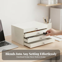 Miniature Drawer Chest Space Saving Multi-Tier Stationery Holder adaptable Use