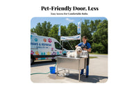 Easy to Clean Stainless Steel Grooming Tub Anti-Slip Design Stainless Steel Dog Wash Station Heavy Duty Professional Pet Bathing Tub Leak-Proof Construction for Veterinarians, Veterinary Medical Facility