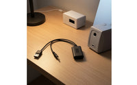 Car Adapter Compact Adapter with Audio Input Plug Stable Connection for Commuters