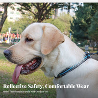 Long-Lasting Adjustable Nylon Pet Collar Comfortable Reflective Pet Collar Lightweight for Daily Walking, Training, Backyard