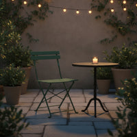 Foldable Folding Cafe Chair Space-Saving Cafe Chair Easy to Clean Furniture Stylish for Garden