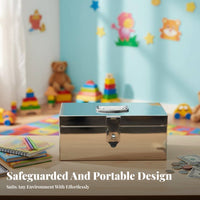 secure closureing Coin Bank combination secure closure secure closure currency Box Portable for Office, Vendors, Teens