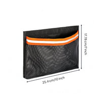 Reflective Strip Boat Storage Organizer Hook-and-Loop Boat Mesh Organizer Rectangular