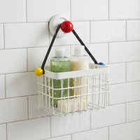 Suction Cup Wall-Mounted Storage Basket for Disposable Face Towels and Cotton Pads