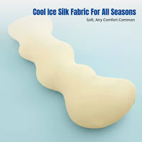 Ice Silk Body Pillow, Long Leg Pillow for Sleeping, Removable Cover, Maternity Side Sleeper, Multi-Functional Bed Backrest
