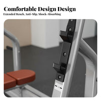 Commercial Quality Bench Press Rack High Load Capacity Weight Bench with Plate Storage Heavy Duty Weight Lifting Rack with Plate Holders Safe and Stable for Weightlifters, Bodybuilders, Home Gym, Fitness Studio