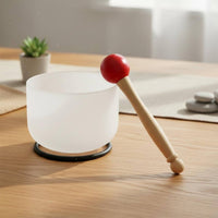Sound Bowl Mallet and O-Loop Set Long-Lasting Crystal Singing Bowl Rubber Mallet Wooden Handle Percussion Stick Easy to Use