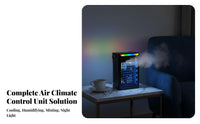 Desktop Water Cooling Fan Colorful Night Light Portable Air Chiller Fan 5 Speed Settings Portable Air Chiller for Office, Bedroom, Dorm Room