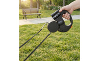 Retractable Dog Leash with Dual Heads Comfortable Retractable Dog Leash Lightweight Compact for Daily Walks, Outdoor Training