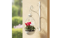 Wall Hanging Planter Farmhouse Lantern Planter Plant Hanger Hook with Bracket Decorative Hanging Basket Wall Hook Heavy Duty