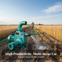 High Flow capacity 2in automaticPriming Pump Head Pumping Equipment for Farmers, Boat Owners, Construction Workers, Agricultural Irrigation, nautical Applications, Farms