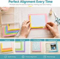 Card Making Alignment Guide Set with Tray