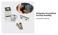 Aluminum Alloy Intake Flap Motor Repair Bracket Threaded Opening Intake Manifold Repair Bracket Mounting Tab Automotive Part Curved Cutout