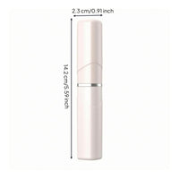 Pale Pink Portable Hair Straightener Comb Compact Wireless Straightening Brush Slim Cordless Hair Straightener Brush Travel Friendly