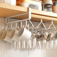 Cupboard and Kitchen Cabinet Organizer Rack Made of Iron, Under Hanging for Storage and Pot Lids
