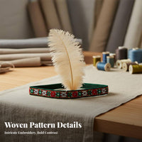 Ornamental Quill Feather Headband Brilliant Colors Feathered Headpiece Lightweight Feather Headband for Entertainers, Women, Performances, Festivals