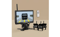 Backup Camera System with Four Cameras Plug and Play 7-Inch Backup Camera System with 4 Cameras Waterproof