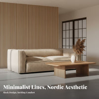 Tofu cube Sofa Nordic and aesthetic configurable Couch Textured Upholstery Living Room Furniture for homeowners, Business Owners, Hotel, business Space, Lobby
