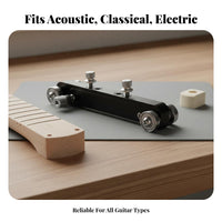 Guitar Nut and Saddle Sander Precise Control Guitar Nut Sander Sanding Jig Steel Bearing-Bearing Rollers Aluminum Alloy Frame