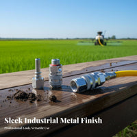 Anti-Twist Rotating Joint 360° Rotation Anti-Kink Hose Swivel Stainless Steel Swivel Quick Coupler for Farmers, Agriculture, Gardening